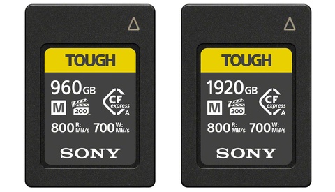 Sony Announces Two New Huge Capacity CFexpress Type A Cards